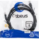 Cabeus PC-UTP-RJ45-Cat.6-3m-BK
