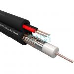 ELETEC Кабель комбинированный RG59 CU+2x0.75 мм2 75 Ом, плоский, черный, 200 м (04-135)