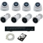 IPTRONIC Комплект IP дом/дача Bullet-Dome Kit 4-4