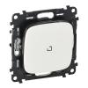  - Legrand Valena ALLURE DIY Белый переключатель 1-клавишный с подсветкой 10А 250В (752726)