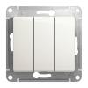  - Выключатель 3-кл. СП Glossa 10А IP20 (сх. 3) 10AX механизм перламутр. SE GSL000631
