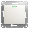  - Переключатель проходной 1-кл. СП Glossa 10А IP20 (сх. 6а) 10AX с подсветкой механизм перламутр. SE GSL000663
