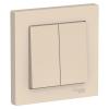  - Выключатель 2-кл. СП AtlasDesign 10А IP20 (сх. 5) 10AX в сборе беж. SE ATN000252