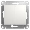  - Переключатель проходной 2-кл. СП Glossa 10А IP20 (сх. 6/2) 10AX механизм бел. SE GSL000165