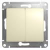  - Переключатель проходной 2-кл. СП Glossa 10А IP20 (сх. 6/2) 10AX механизм беж. SE GSL000265