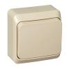  - Переключатель проходной 1-кл. ОП Этюд 10А IP20 крем. SE BA10-004K