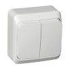  - Выключатель 2-кл. ОП Этюд 10А IP20 с подсветкой бел. SE BA10-006B